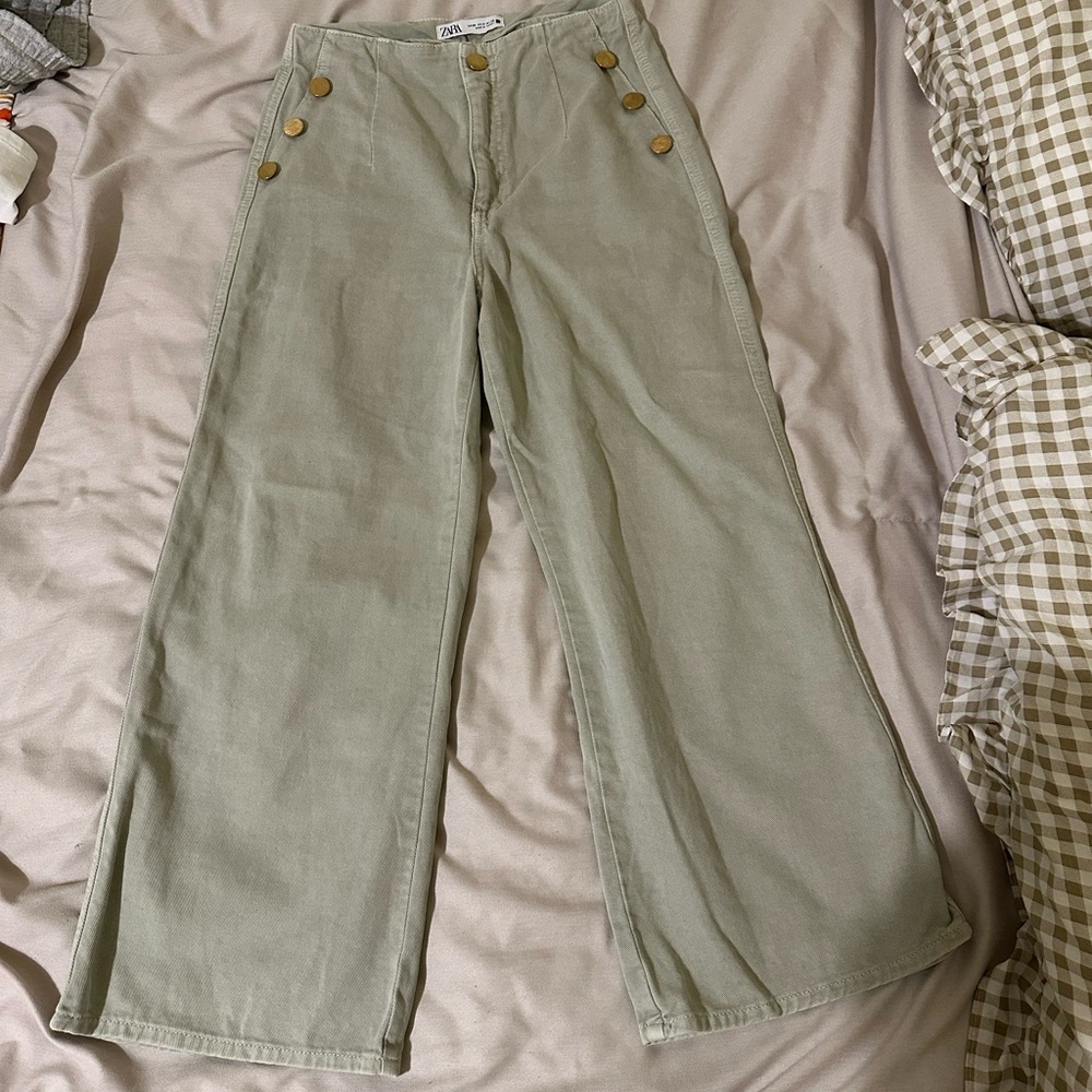 Zara Wide Leg Crop Pant